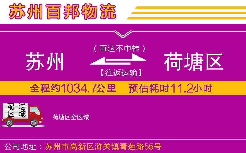 蘇州到荷塘區(qū)物流專線