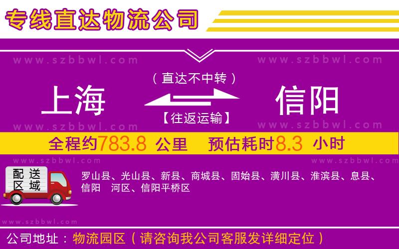 上海到信陽(yáng)物流專線