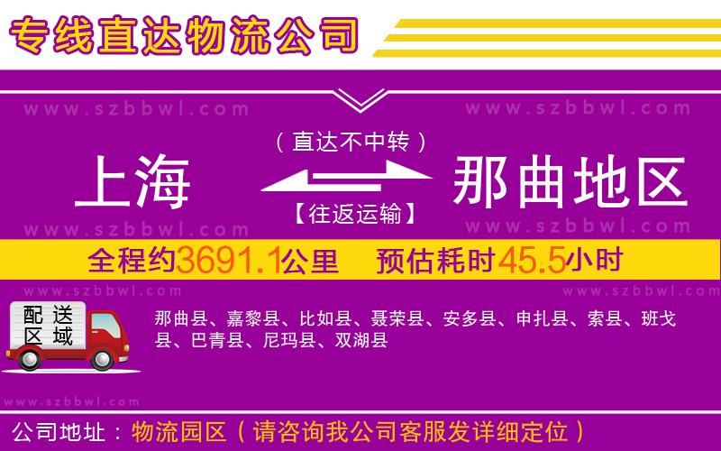 上海到那曲地區(qū)物流公司