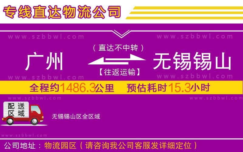 廣州到無(wú)錫錫山區(qū)物流專(zhuān)線