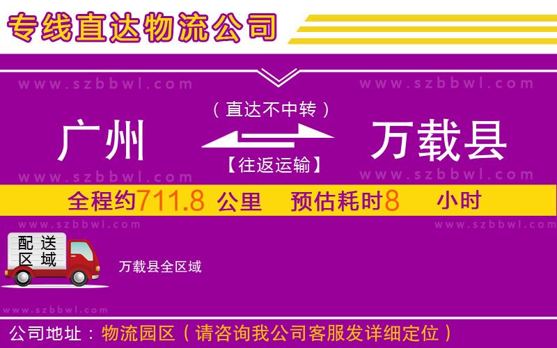 廣州到萬載縣物流公司