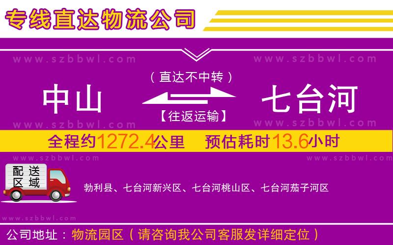 中山到七臺(tái)河物流公司