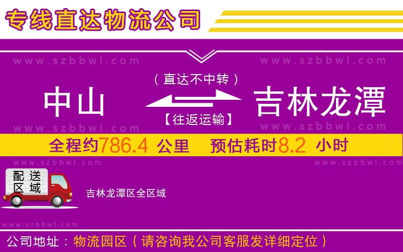 中山到吉林龍?zhí)秴^(qū)物流專(zhuān)線(xiàn)