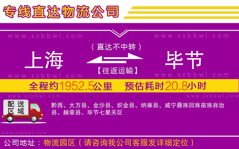 上海到畢節(jié)物流公司