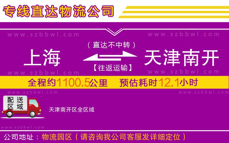 上海到天津南開區(qū)物流專線