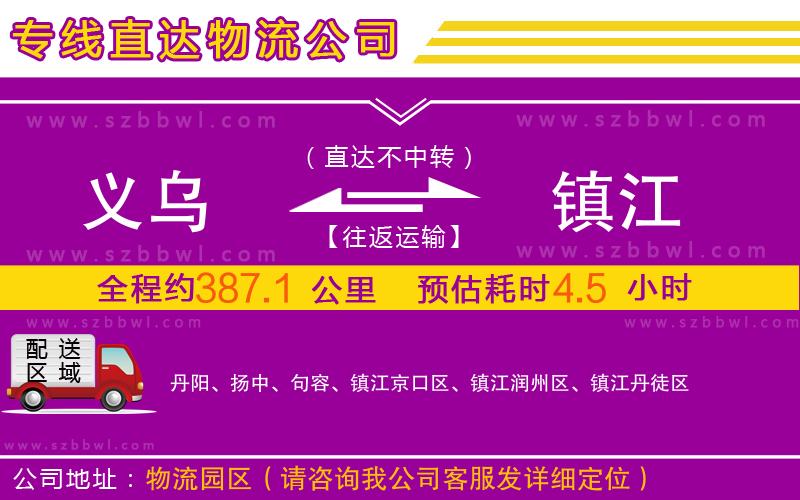 義烏到鎮(zhèn)江物流專線
