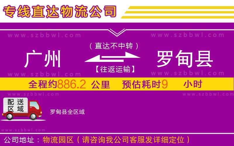 廣州到羅甸縣物流公司