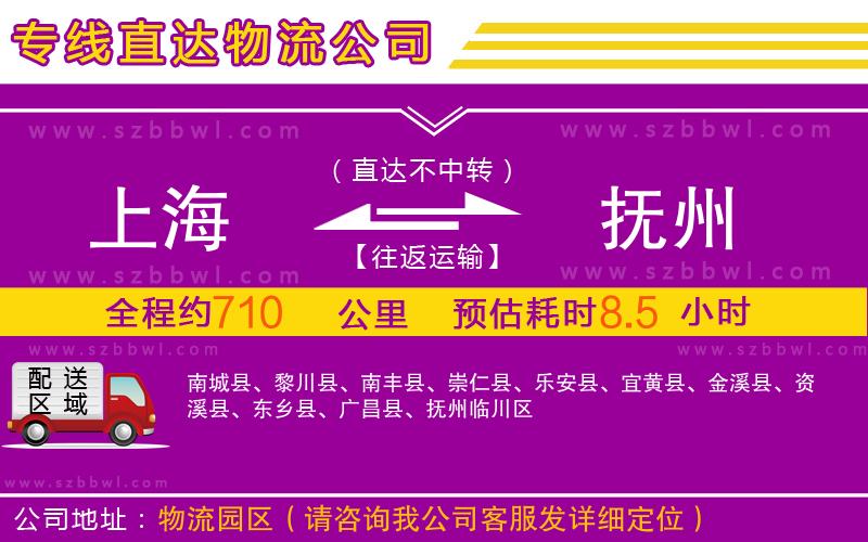 上海到撫州物流專線