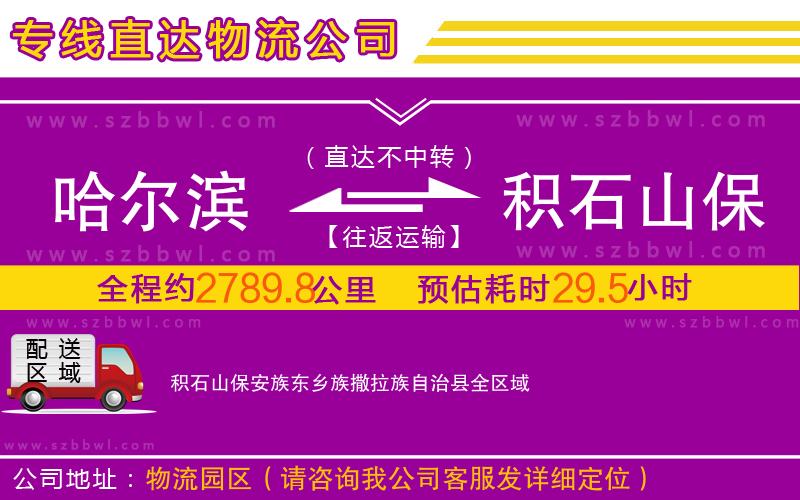 哈爾濱到積石山保安族東鄉(xiāng)族撒拉族自治縣物流專(zhuān)線