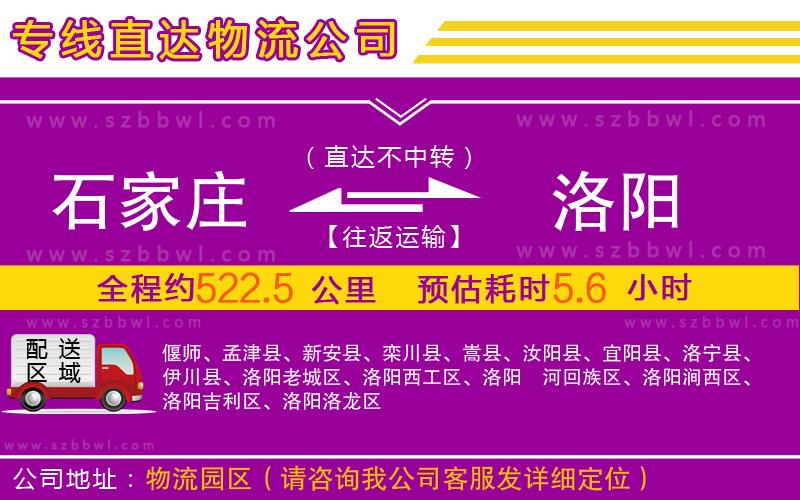 石家莊到洛陽(yáng)物流公司