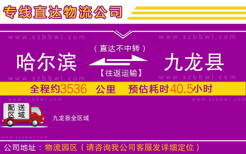 哈爾濱到九龍縣物流專(zhuān)線