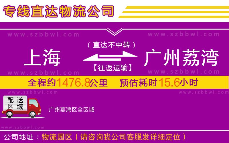 上海到廣州荔灣區(qū)物流專(zhuān)線(xiàn)