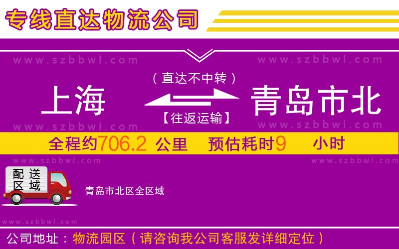 上海到青島市北區(qū)物流公司