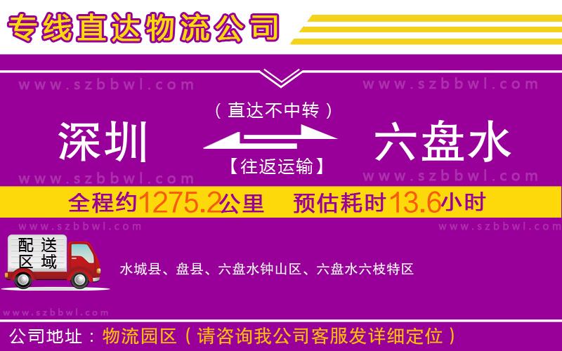 深圳到六盤水物流專線
