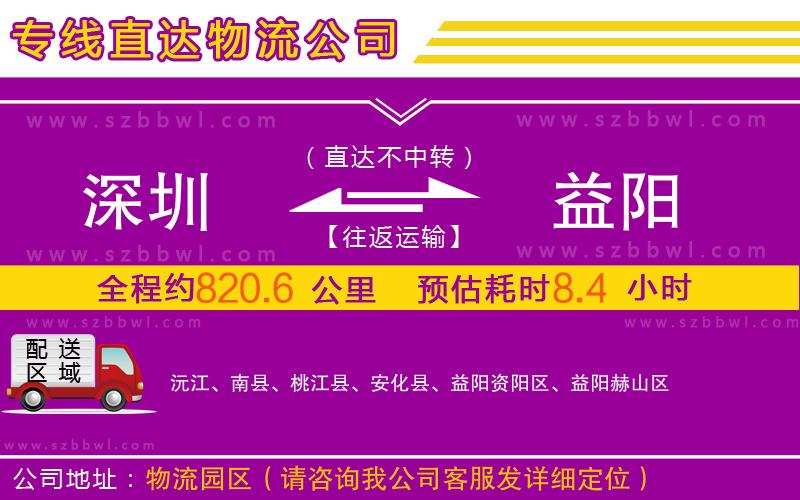 深圳到益陽物流專線