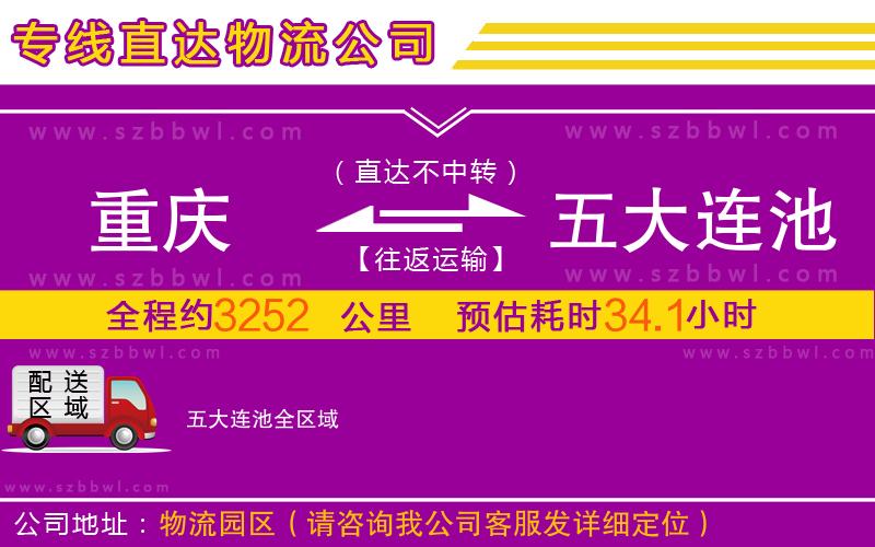 重慶到五大連池物流專線