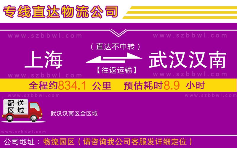 上海到武漢漢南區(qū)物流公司