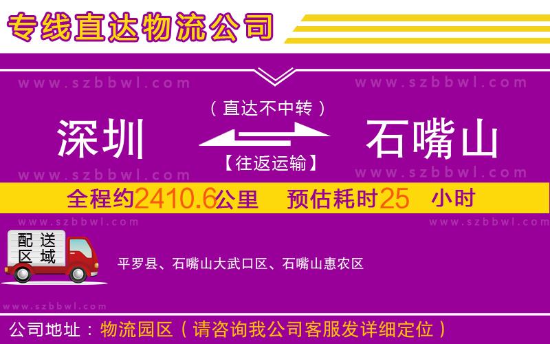 深圳到石嘴山物流專線