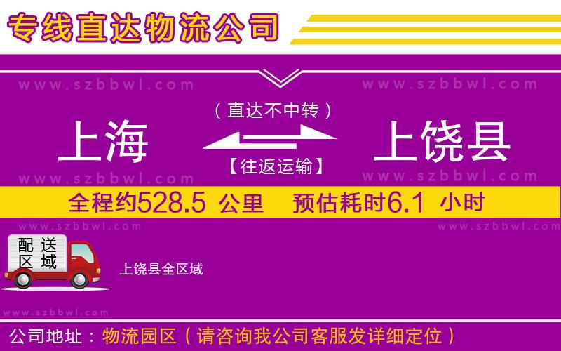上海到上饒縣物流專線