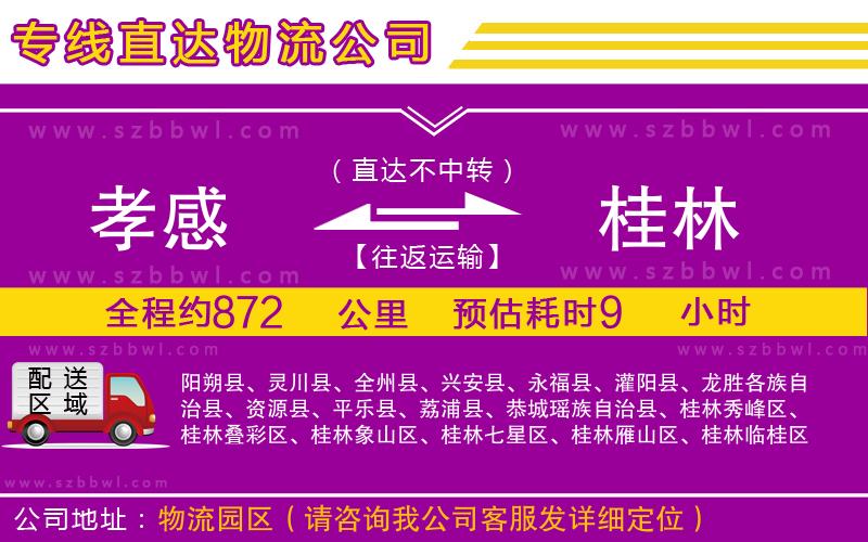 孝感到桂林物流專(zhuān)線