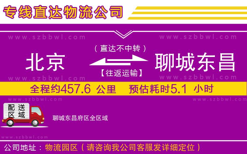 北京到聊城東昌府區(qū)物流公司