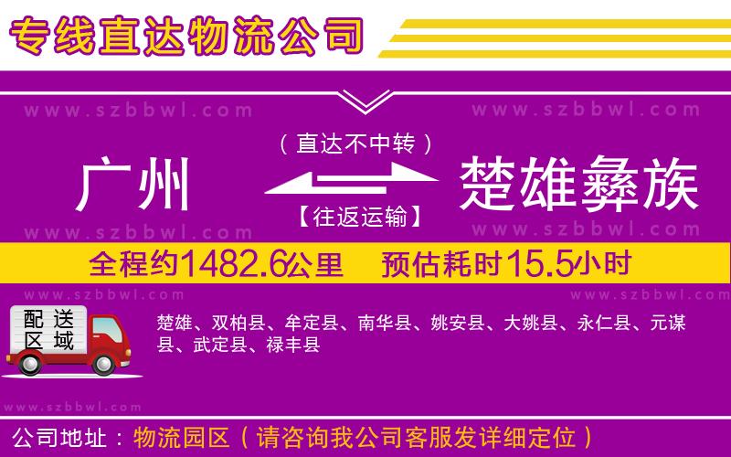 廣州到楚雄彝族自治州物流專(zhuān)線