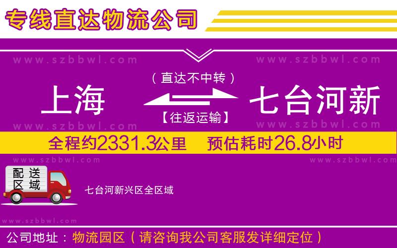 上海到七臺河新興區(qū)物流專線