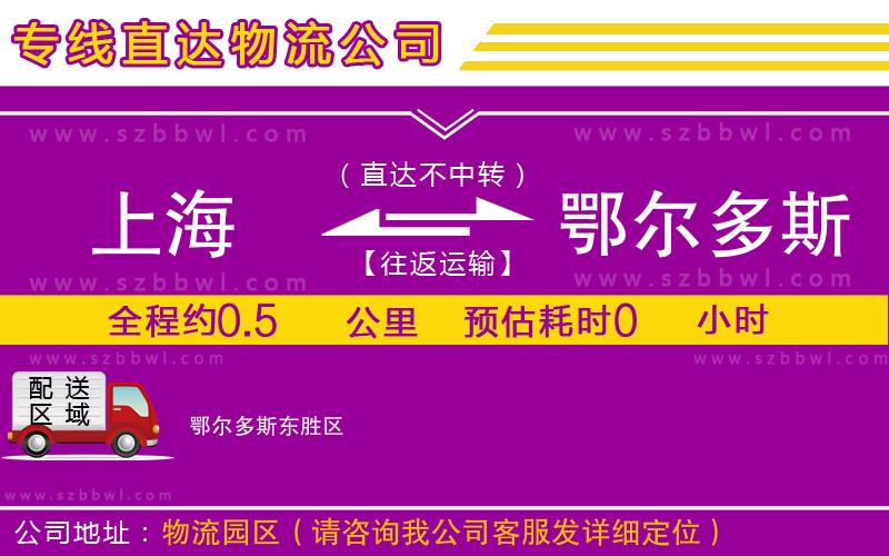 上海到鄂爾多斯物流專線