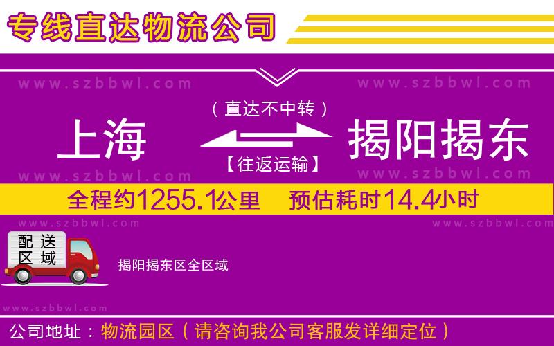 上海到揭陽揭東區(qū)物流專線