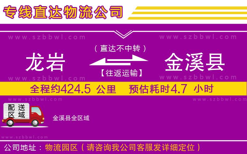 龍巖到金溪縣物流公司