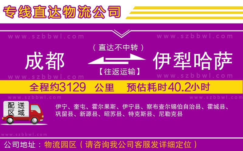 成都到伊犁哈薩克自治州物流專線