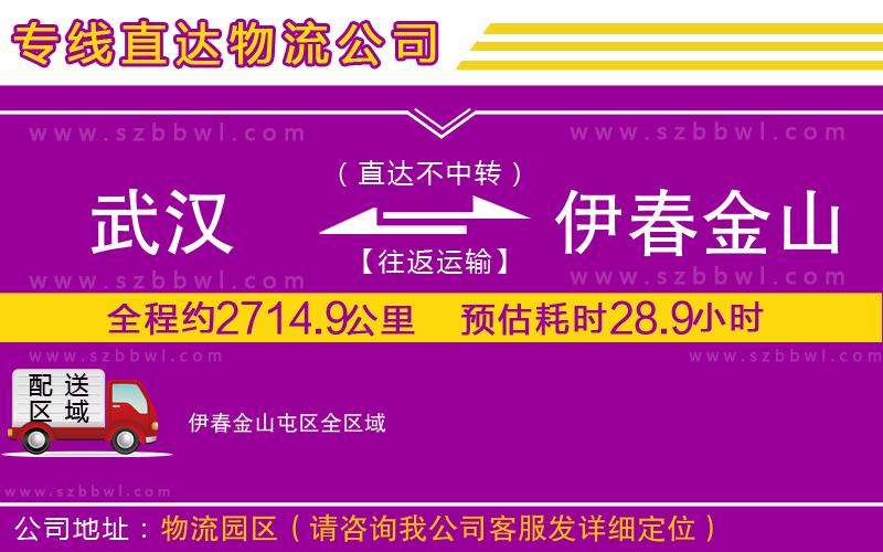 武漢到伊春金山屯區(qū)物流公司