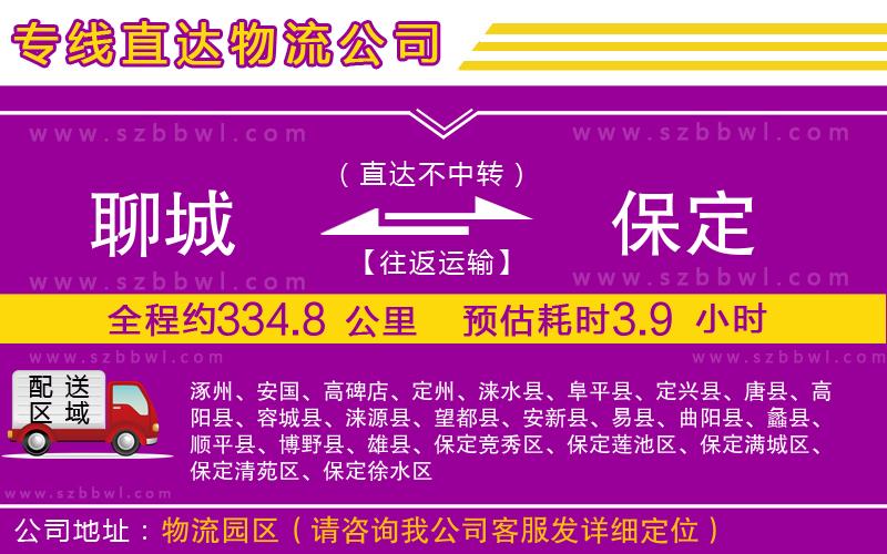 聊城到保定物流專線