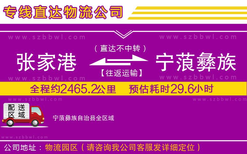 張家港到寧蒗彝族自治縣物流專線
