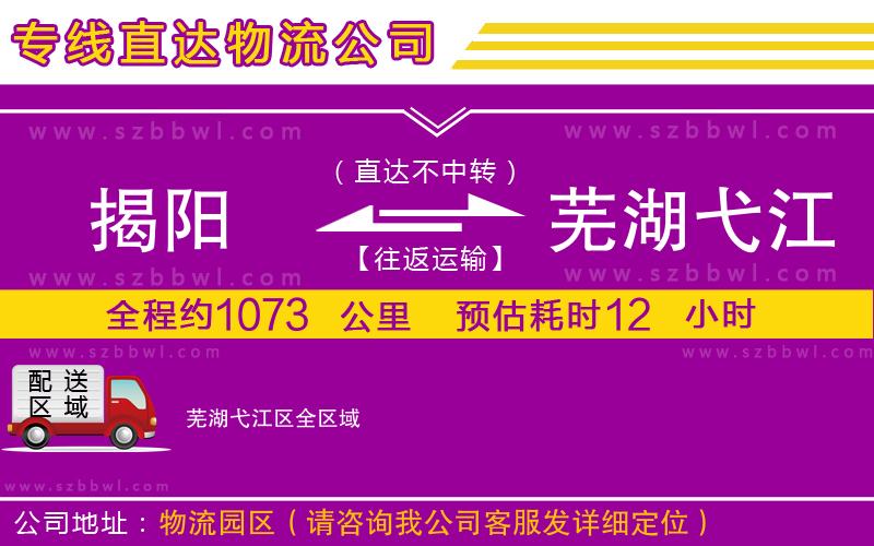 揭陽到蕪湖弋江區(qū)物流專線