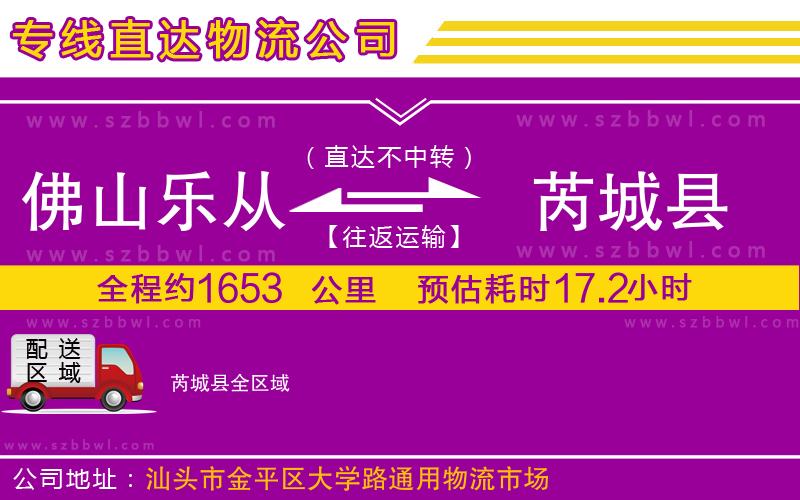 佛山樂(lè)從鎮(zhèn)到芮城縣物流公司