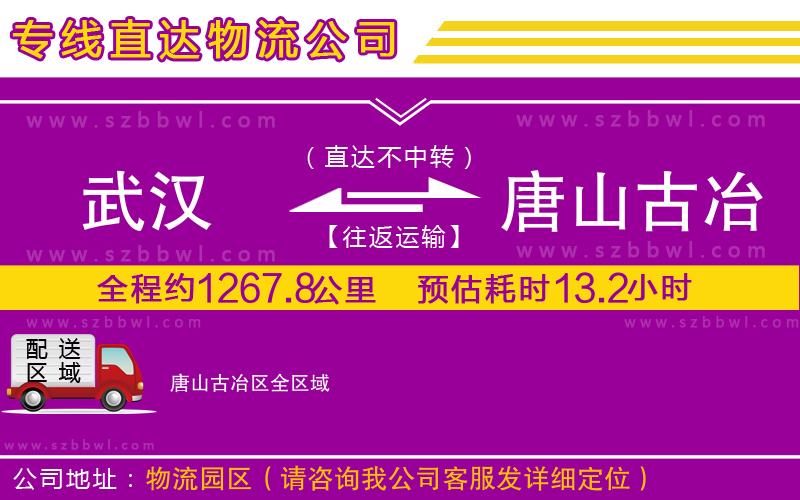 武漢到唐山古冶區(qū)物流公司