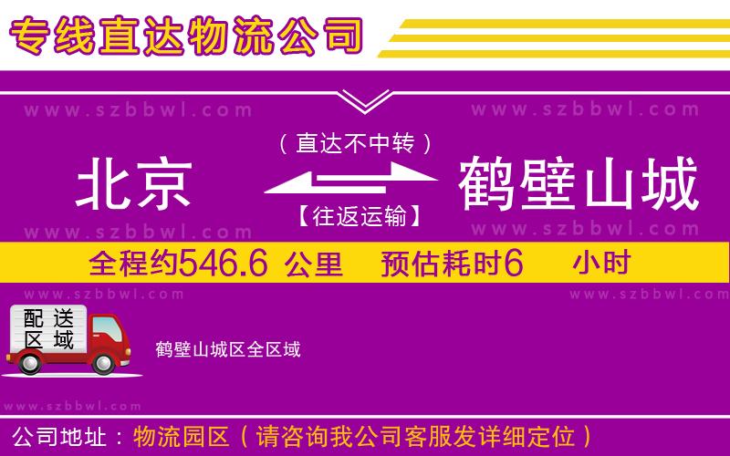 北京到鶴壁山城區(qū)物流公司