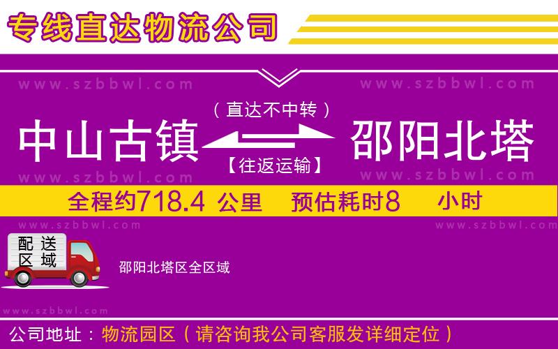 中山古鎮(zhèn)到邵陽(yáng)北塔區(qū)物流公司
