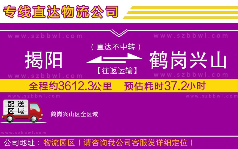 揭陽到鶴崗興山區(qū)物流專線
