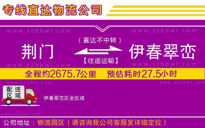 荊門到伊春翠巒區(qū)物流專線
