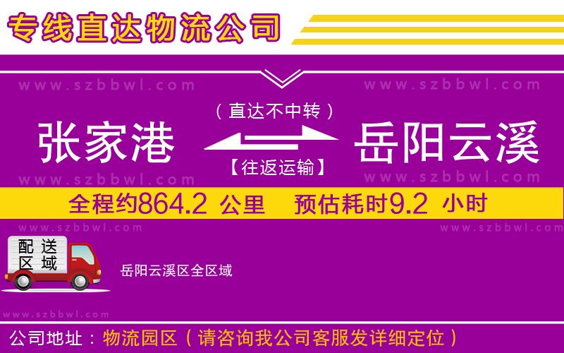 張家港到岳陽云溪區(qū)貨運(yùn)專線