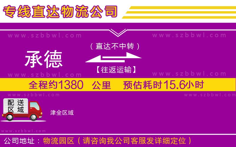 承德到津物流專線