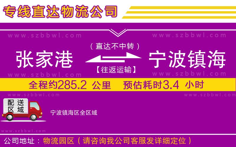 張家港到寧波鎮(zhèn)海區(qū)貨運(yùn)專線