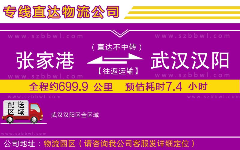 張家港到武漢漢陽(yáng)區(qū)貨運(yùn)專線