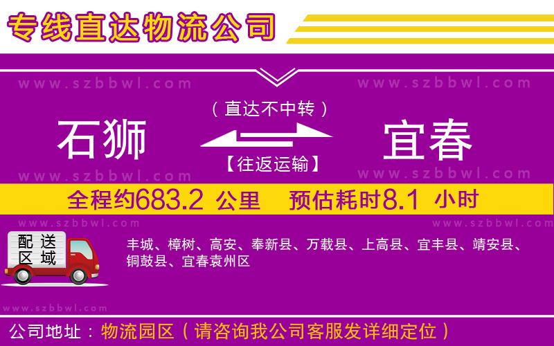 石獅到宜春貨運(yùn)專線