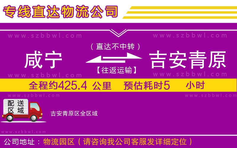 咸寧到吉安青原區(qū)物流公司