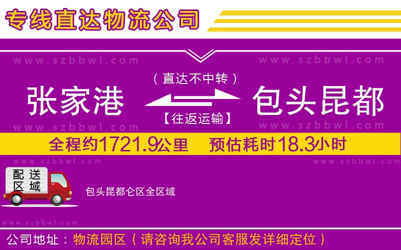 張家港到包頭昆都侖區(qū)貨運(yùn)專線