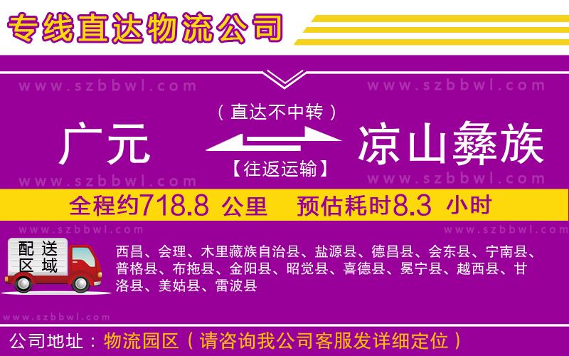 廣元到?jīng)錾揭妥遄灾沃菸锪鲗＞€