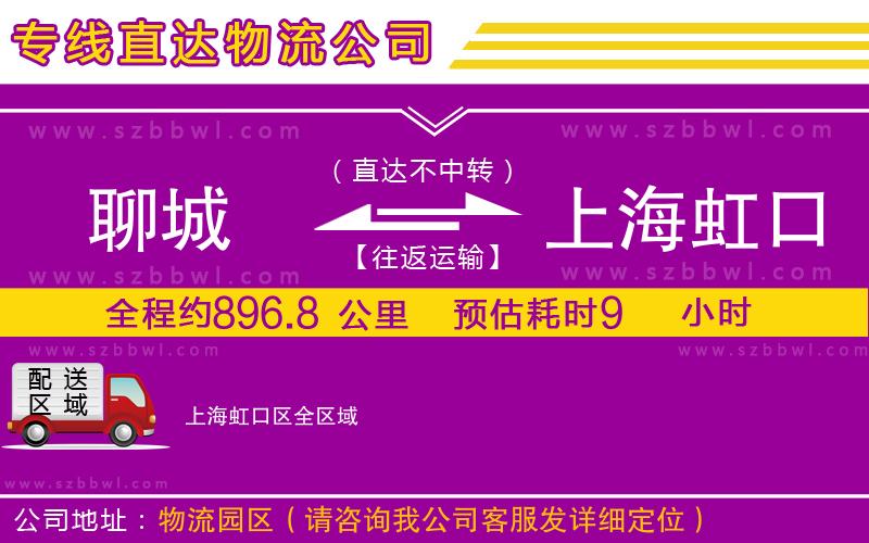 聊城到上海虹口區(qū)物流專線